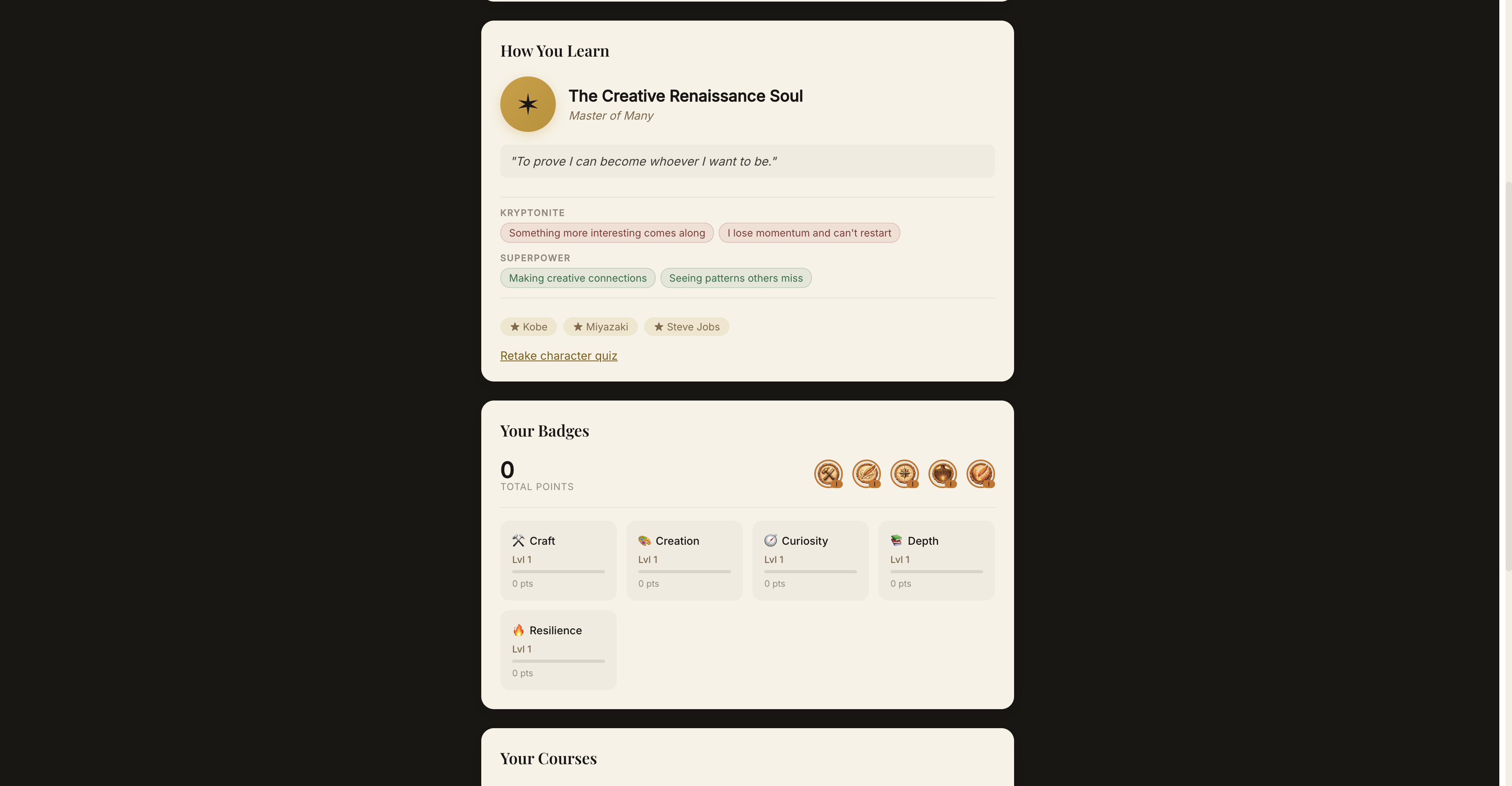 Studiolo — What do you want to learn? - Screenshot 2 showing product features and functionality