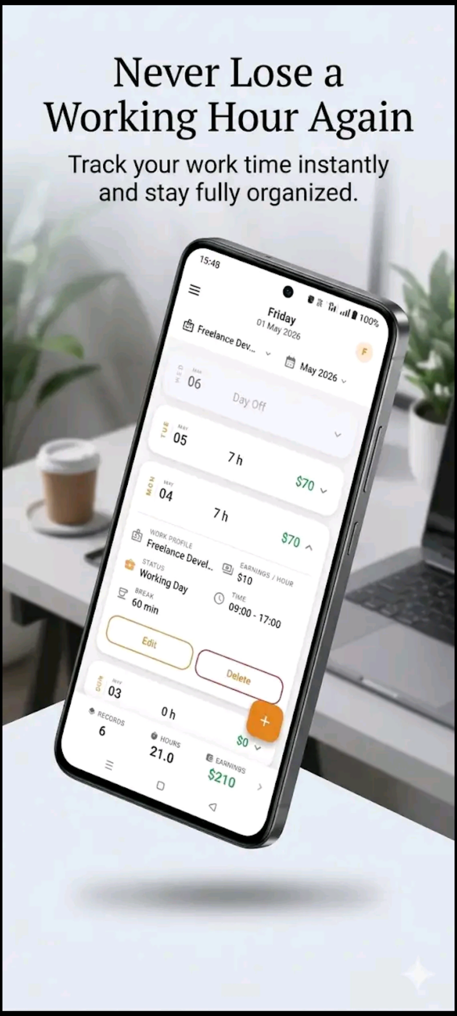Worktrack Pro screenshot 2