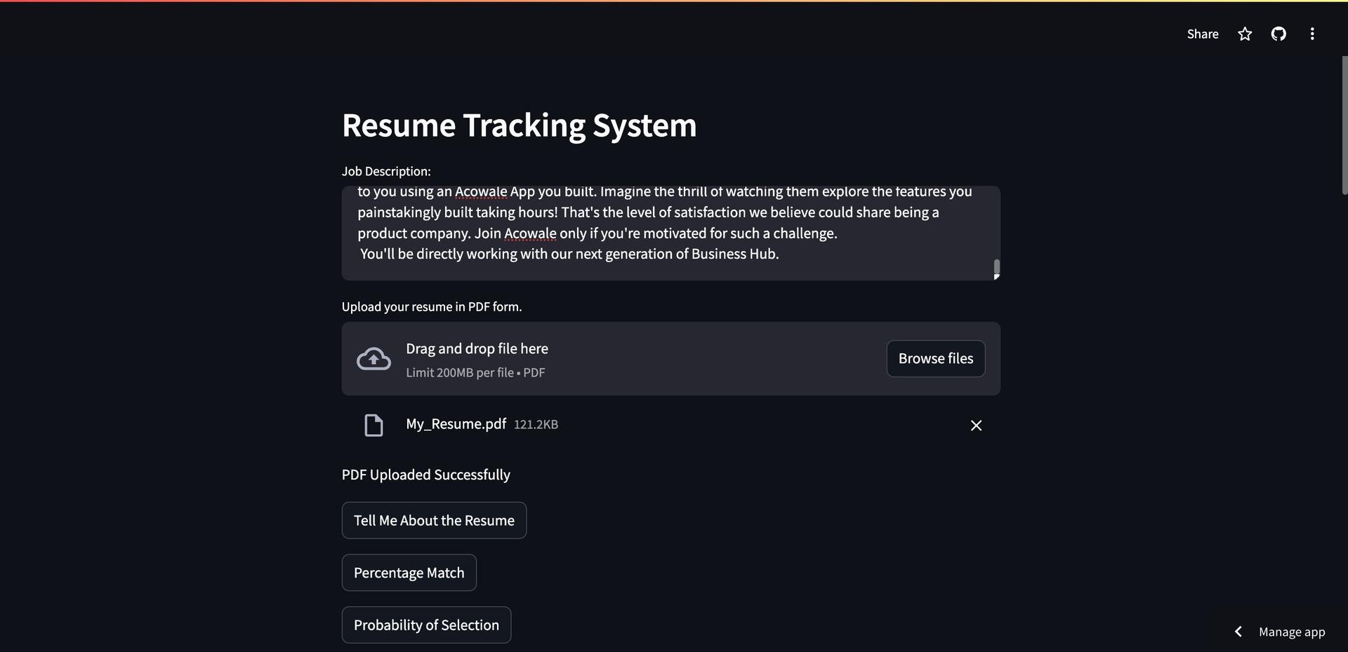Resume Analyser gallery image