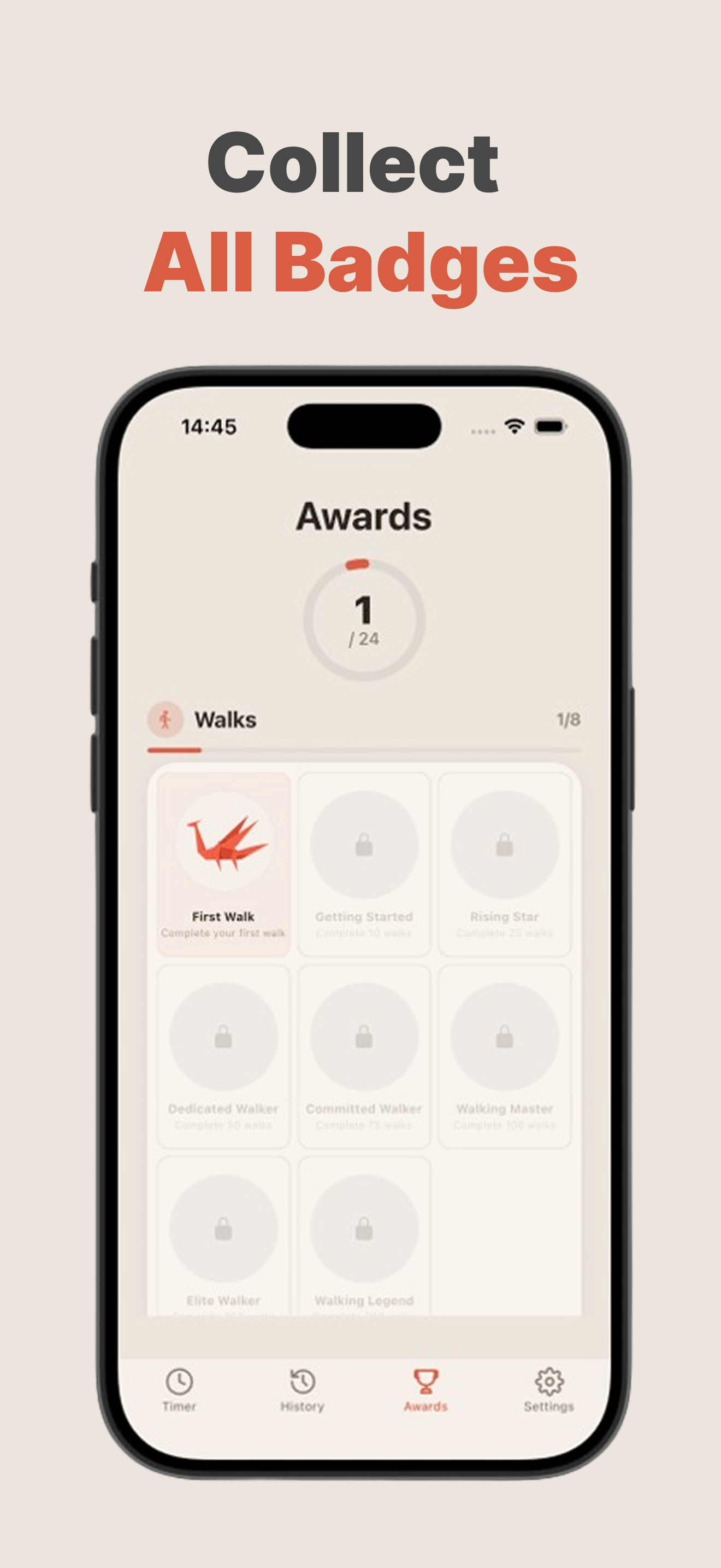 Japanese Walking Timer - WalkPace gallery image