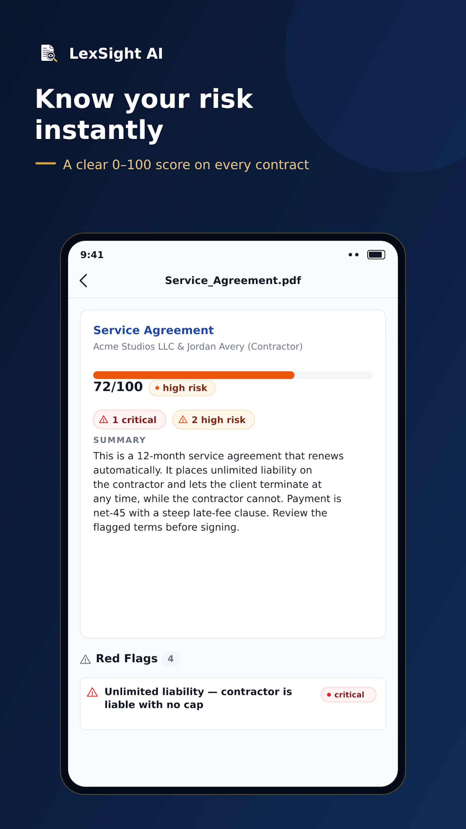 Contract Analyzer screenshot 3