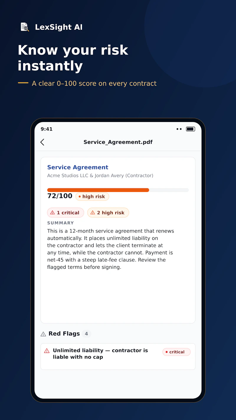 Contract Analyzer screenshot 3