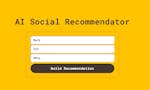 AI Social Recommendator image