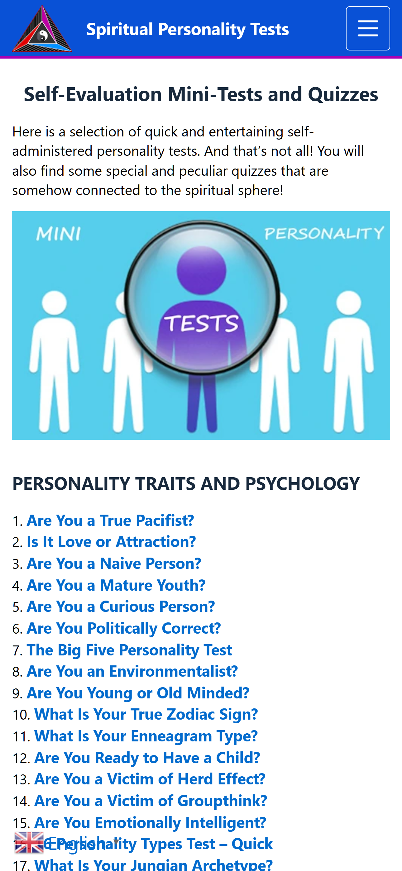 L'app di ricerca spirituale - Spiritualità, psicologia e test di personalità unici media 8