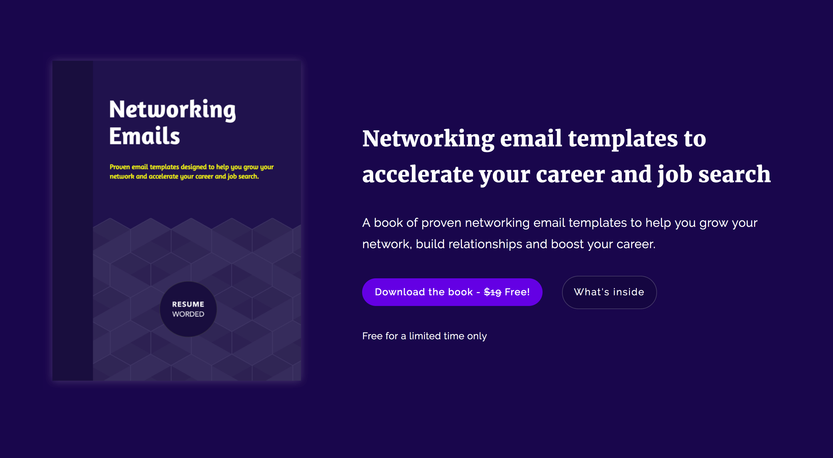 Networking Email Handbook Free book of email templates to help you