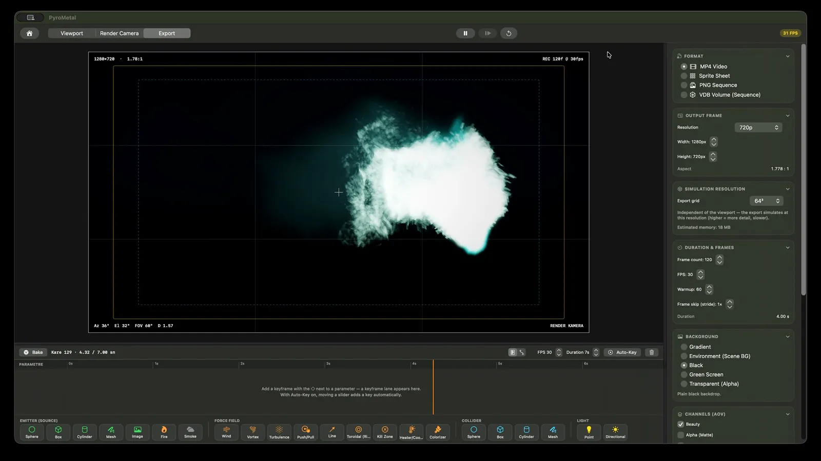 PyroMetal — Pyro simulation, on Metal screenshot 6