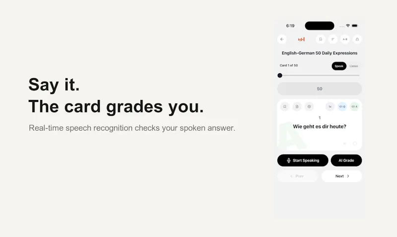 VoiceCards screenshot 2