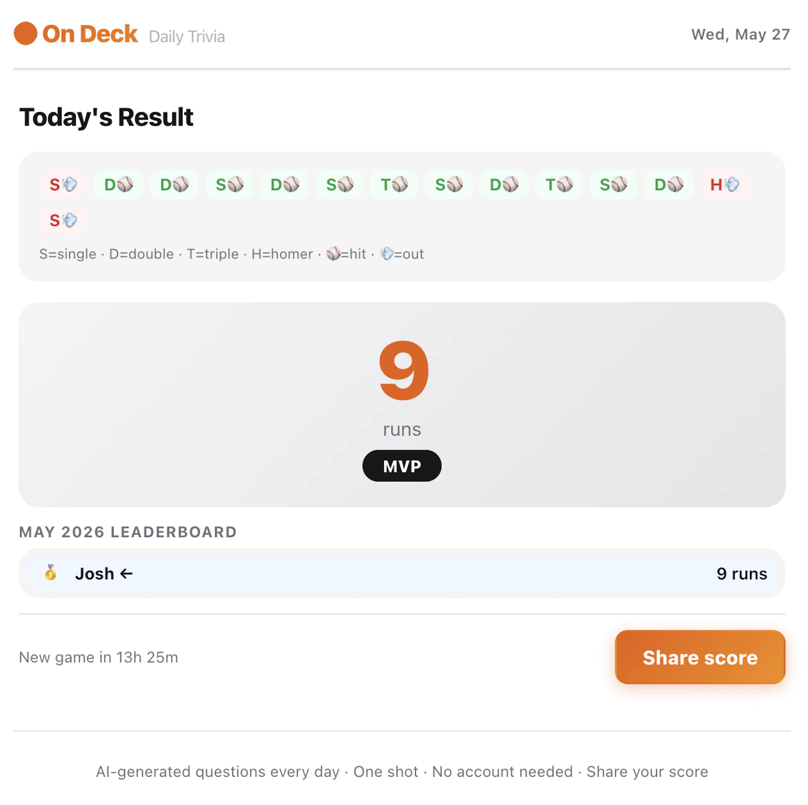 On Deck — Daily Trivia screenshot 4