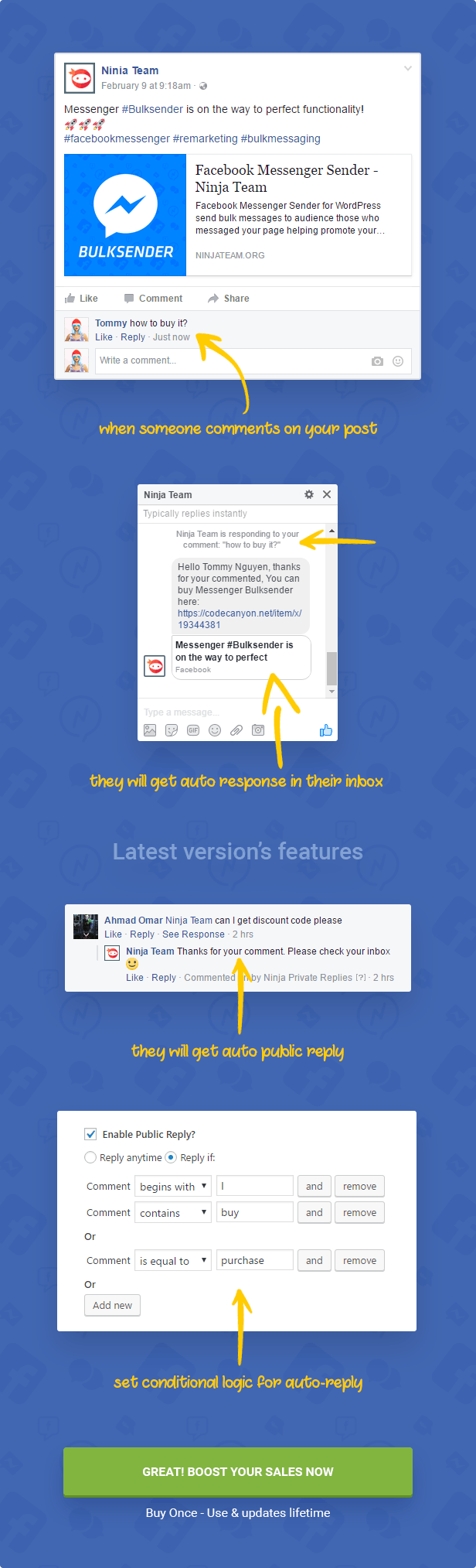Facebook Messenger AutoReply Product Information, Latest Updates