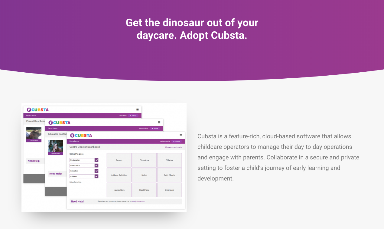 Cubsta | Childcare Software gallery image
