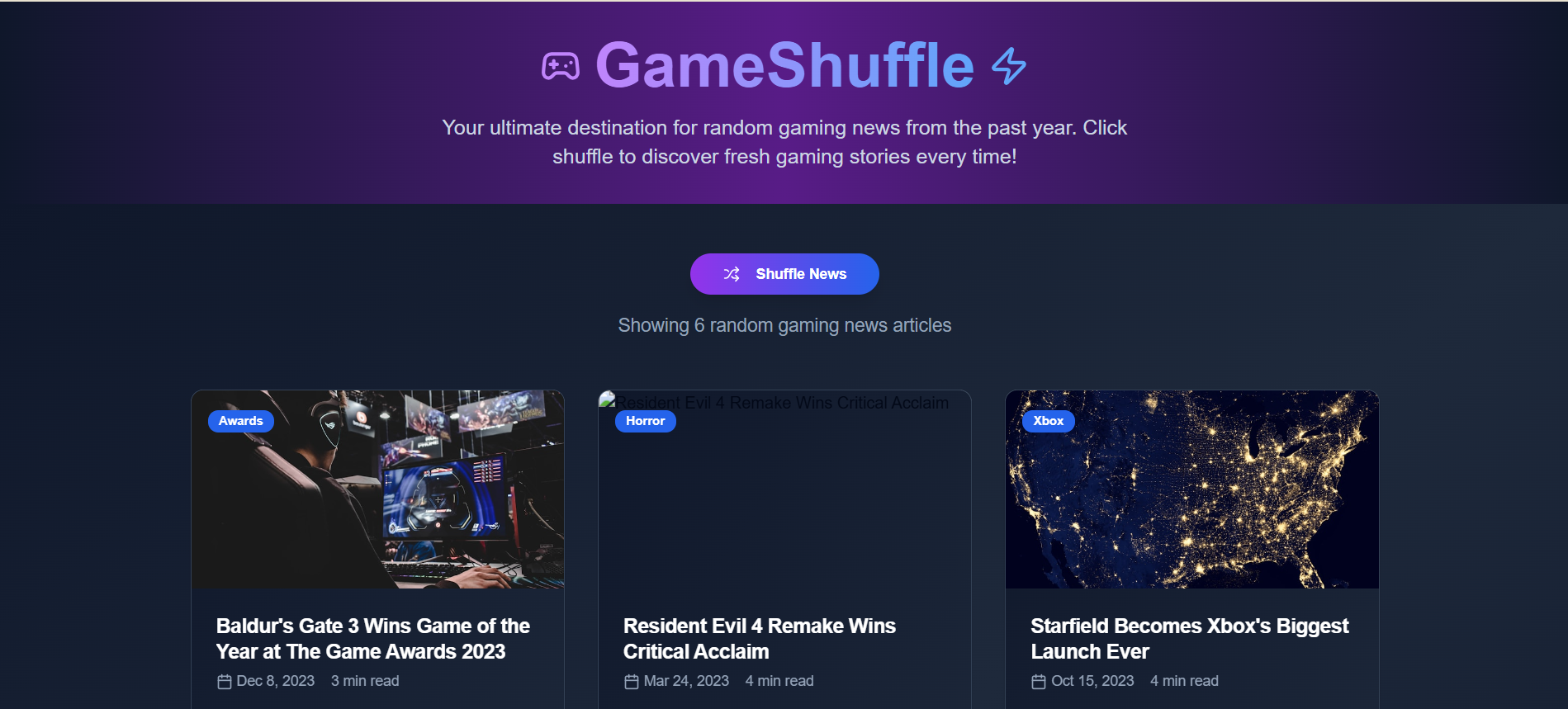 Media Gameshuffle - Tin tức trò chơi ngẫu nhiên 2