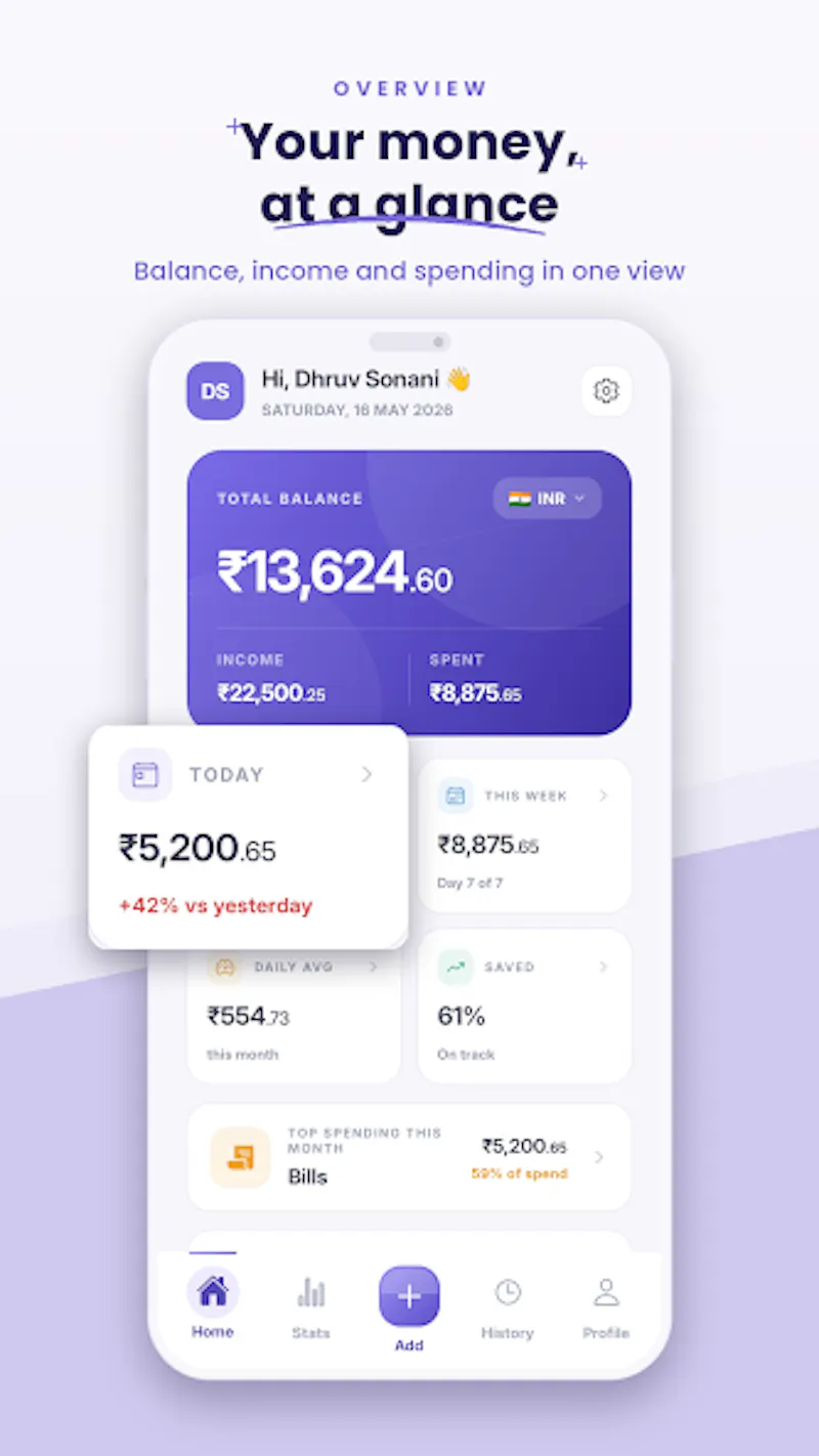 FinStage - Expense Tracker App screenshot 1