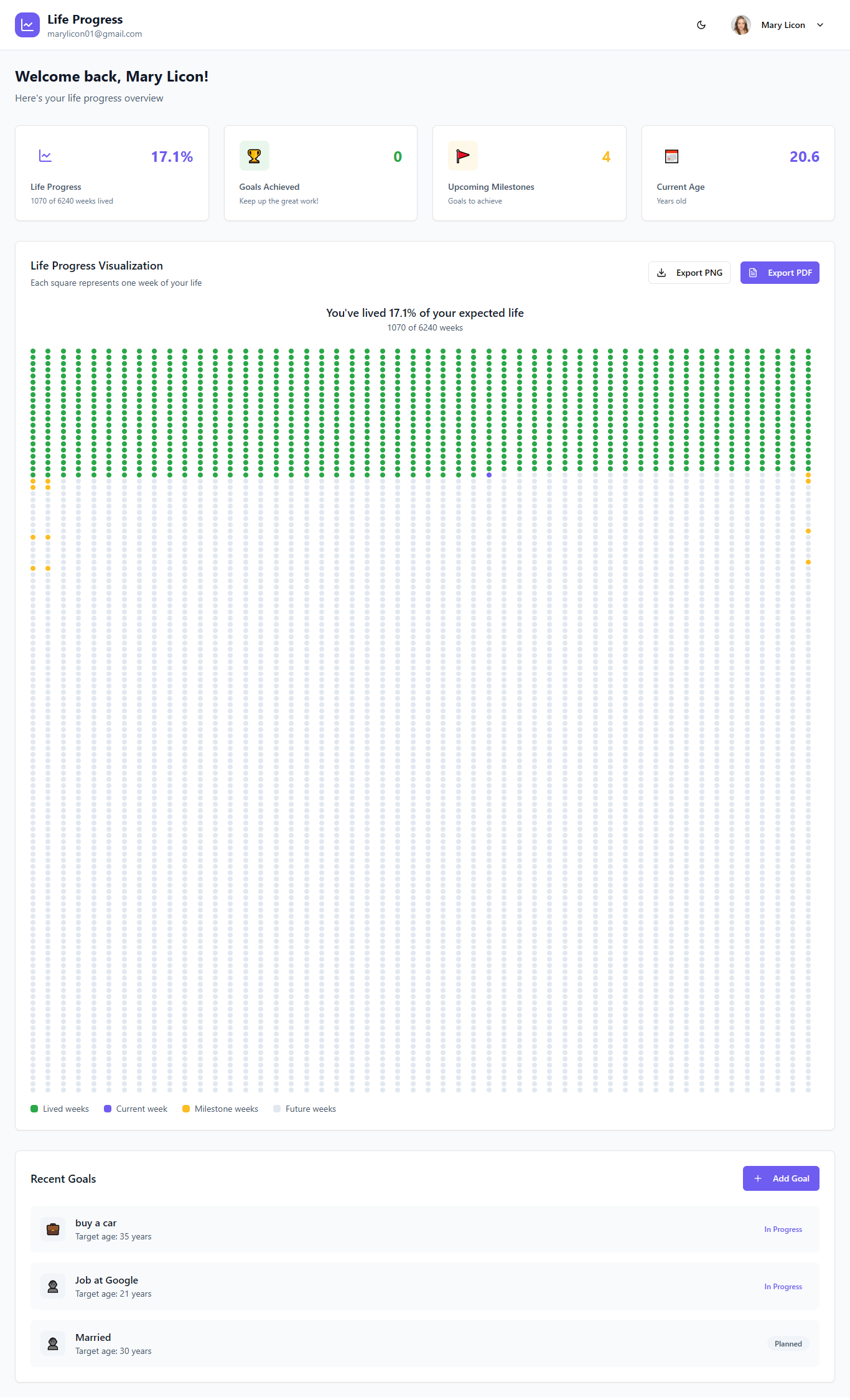 Life Progress Tracker gallery image