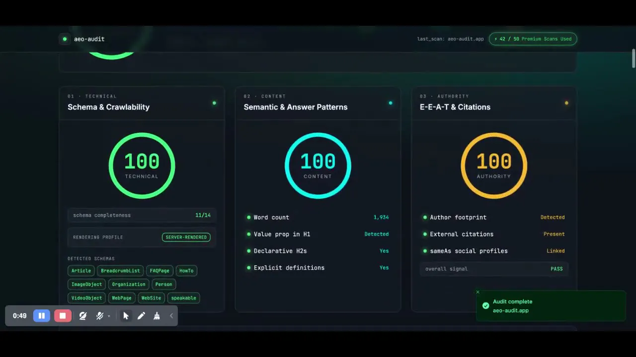 aeo-audit.app gallery image