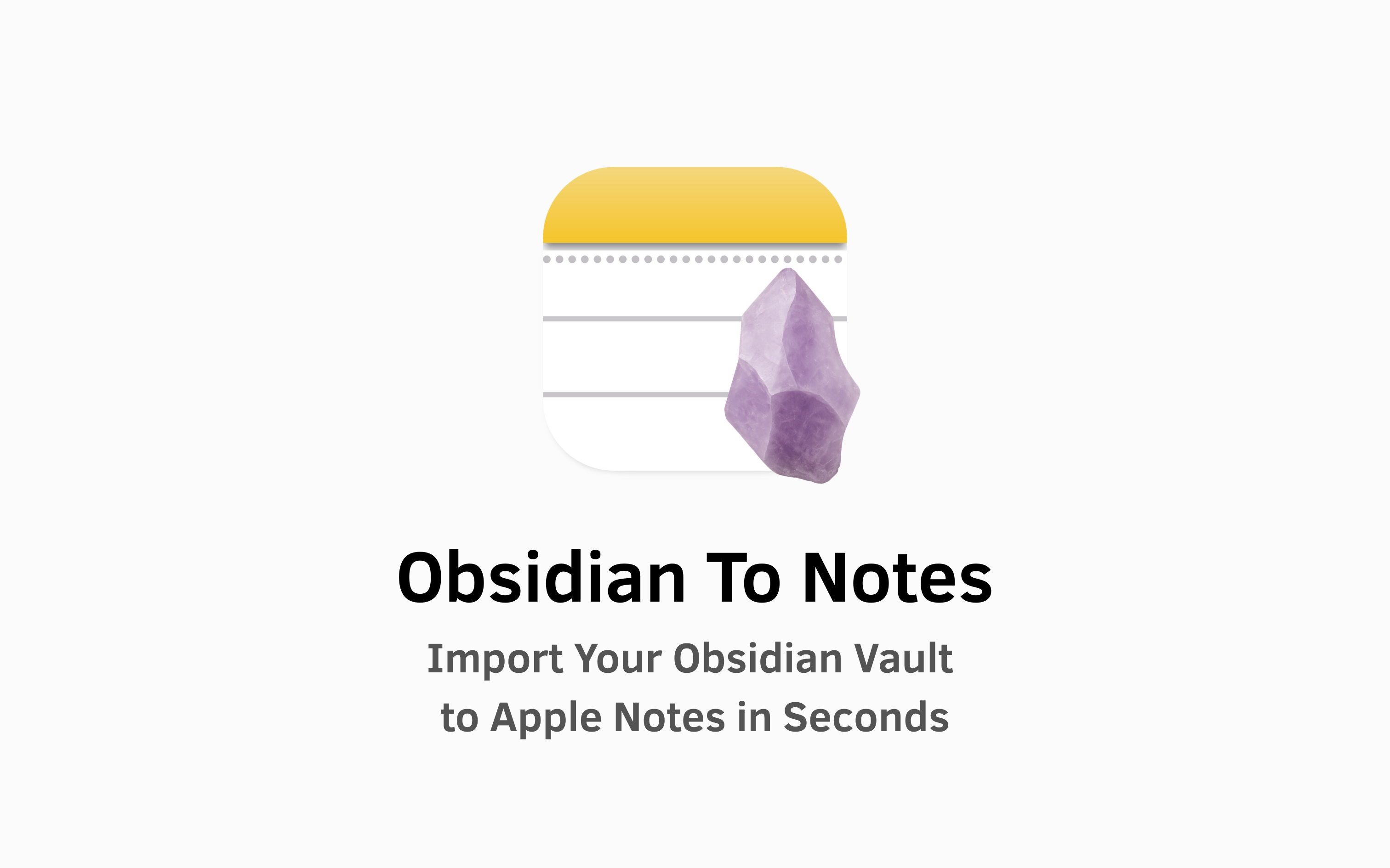 Obsidiaan voor notities - Importeer uw obsidiaankluis in Apple Notes media 2