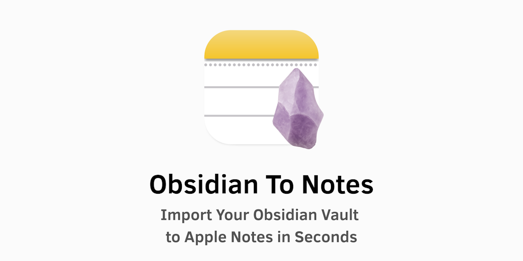 Obsidian to Notes