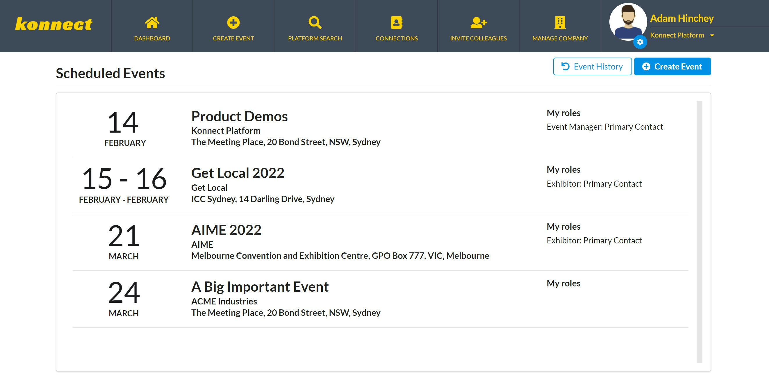 Konnect Events Platform gallery image