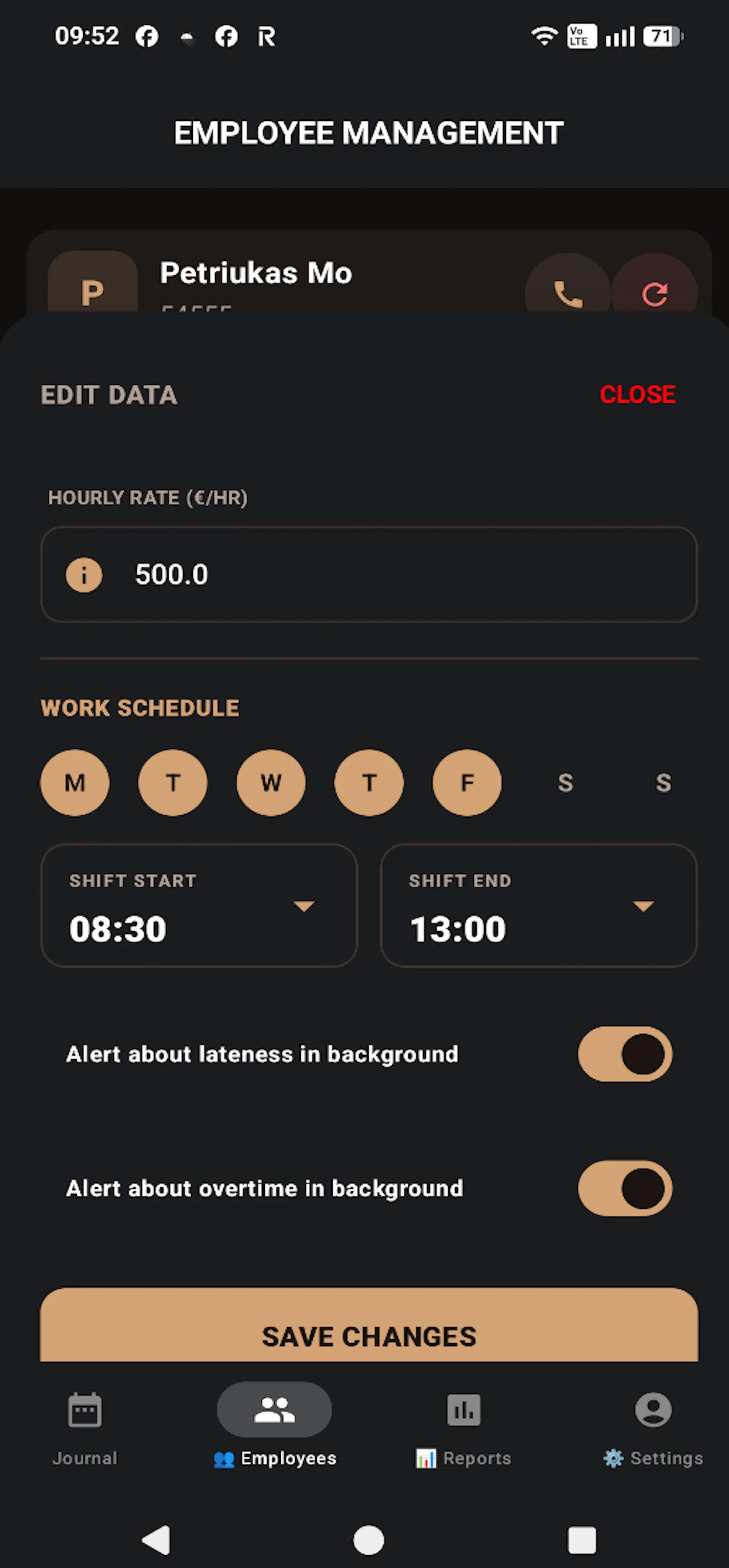 Work journal - Smart Work Time Journal screenshot 5