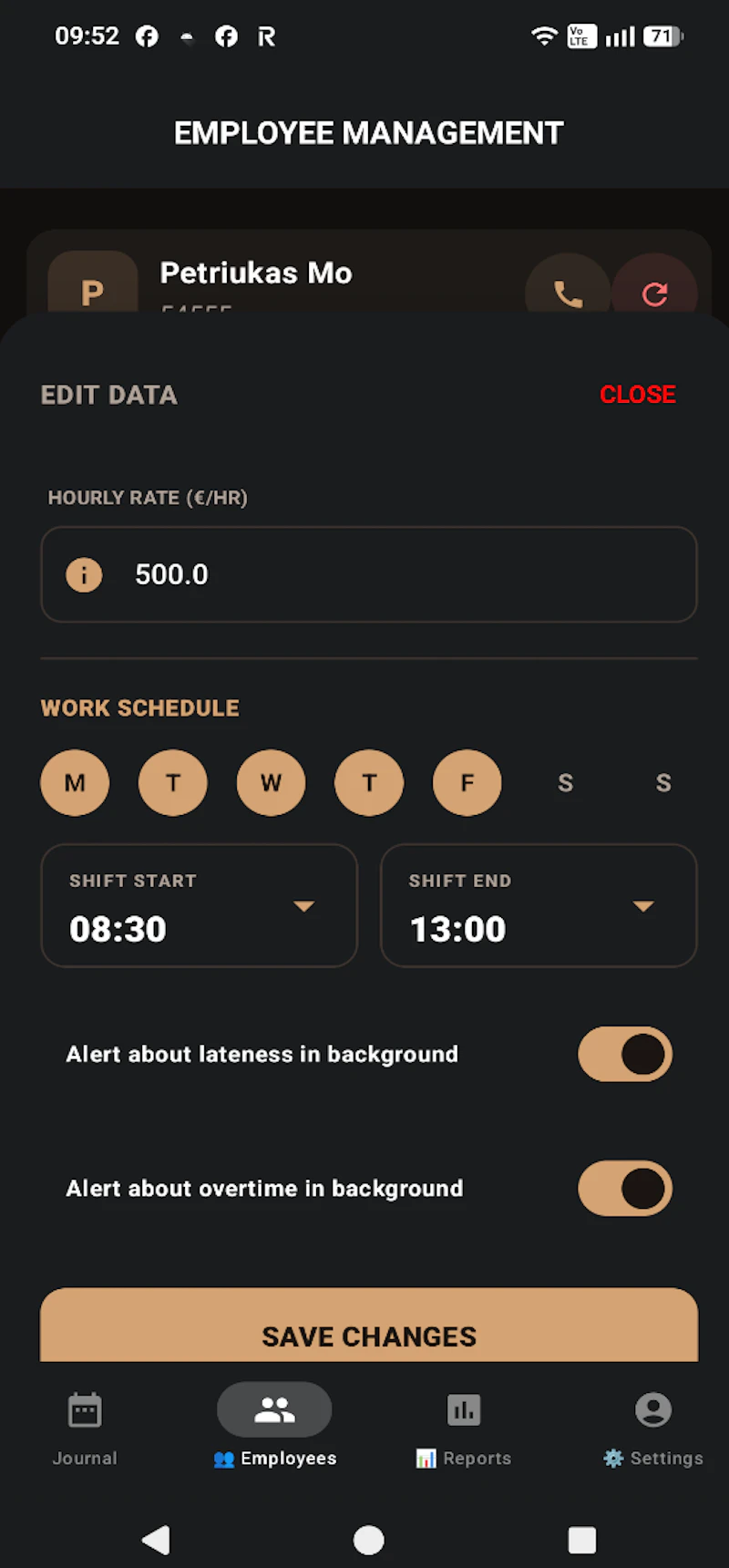 Work journal - Smart Work Time Journal screenshot 5