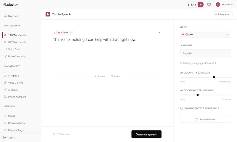 Lokutor screenshot 5
