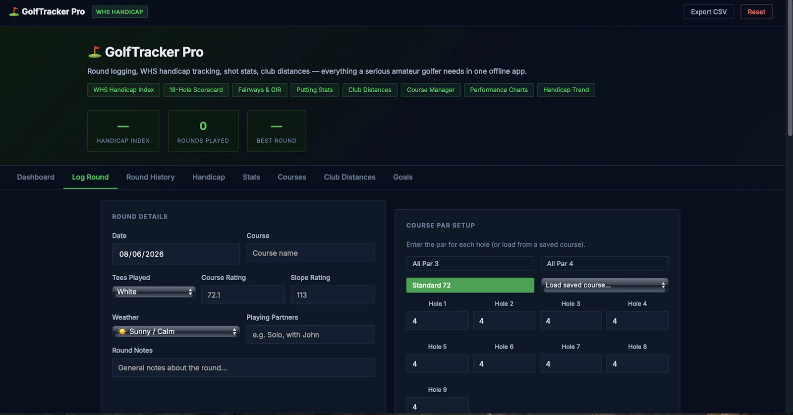 GolfTracker Pro screenshot 1