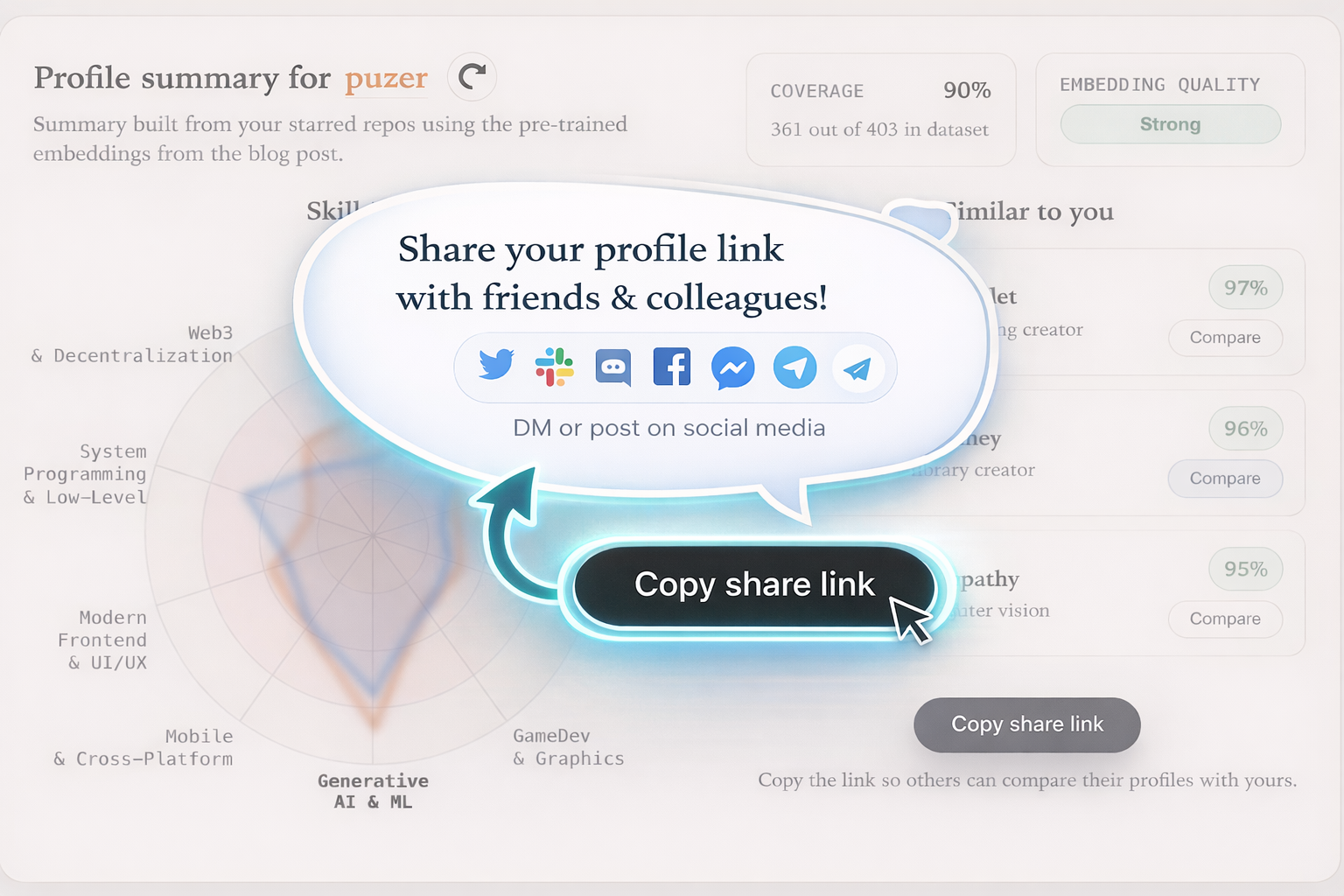 GitStars - Screenshot 2 showing product features and functionality