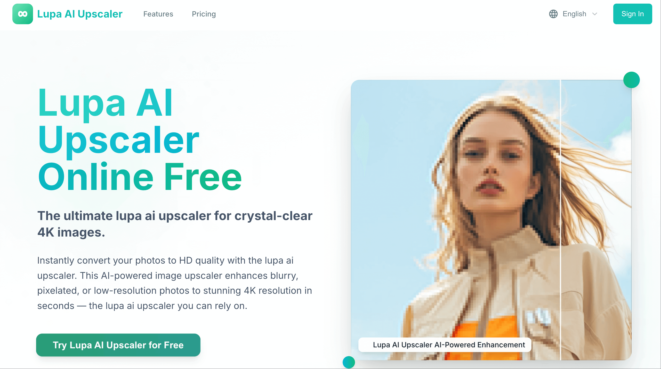 Lupa AI Upscaler gallery image