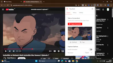 Youshot - YouTube screenshot tool gallery image
