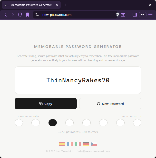 Memorable Password Generator gallery image