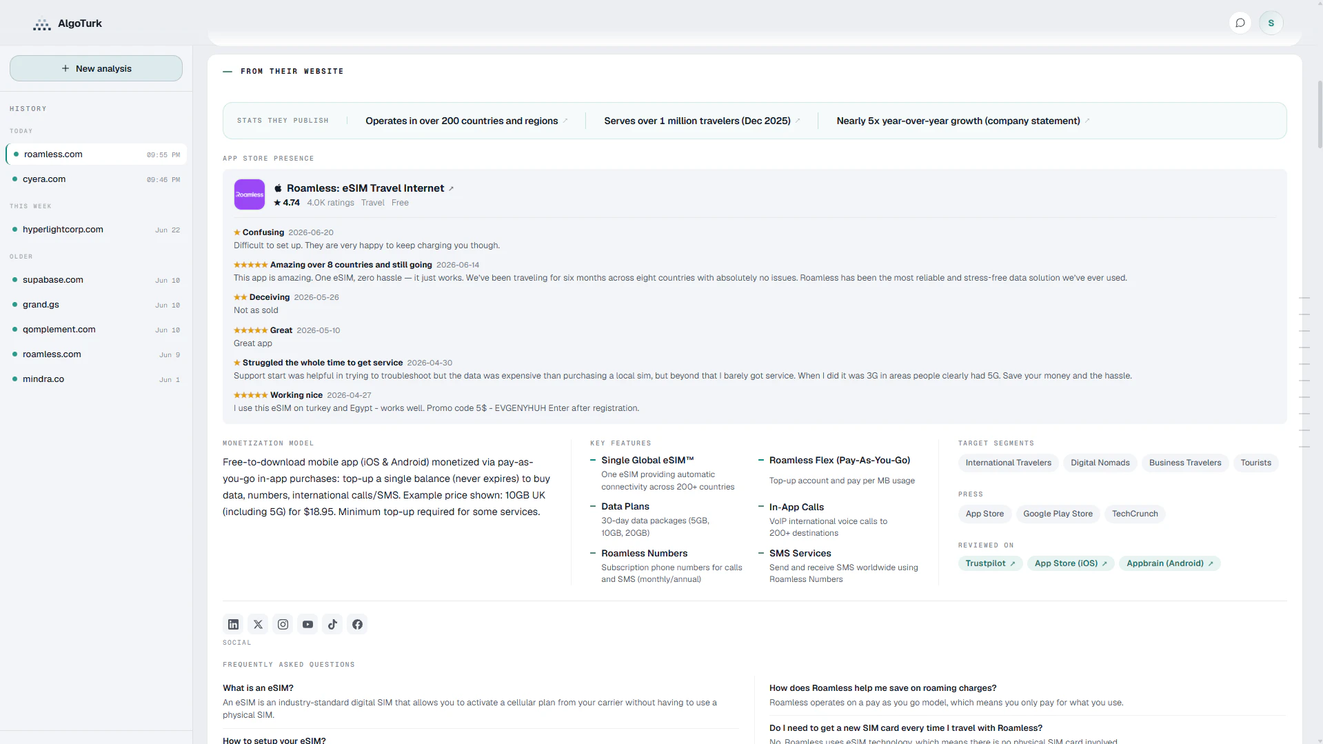AlgoTurk - Research Agent for Startups screenshot 5
