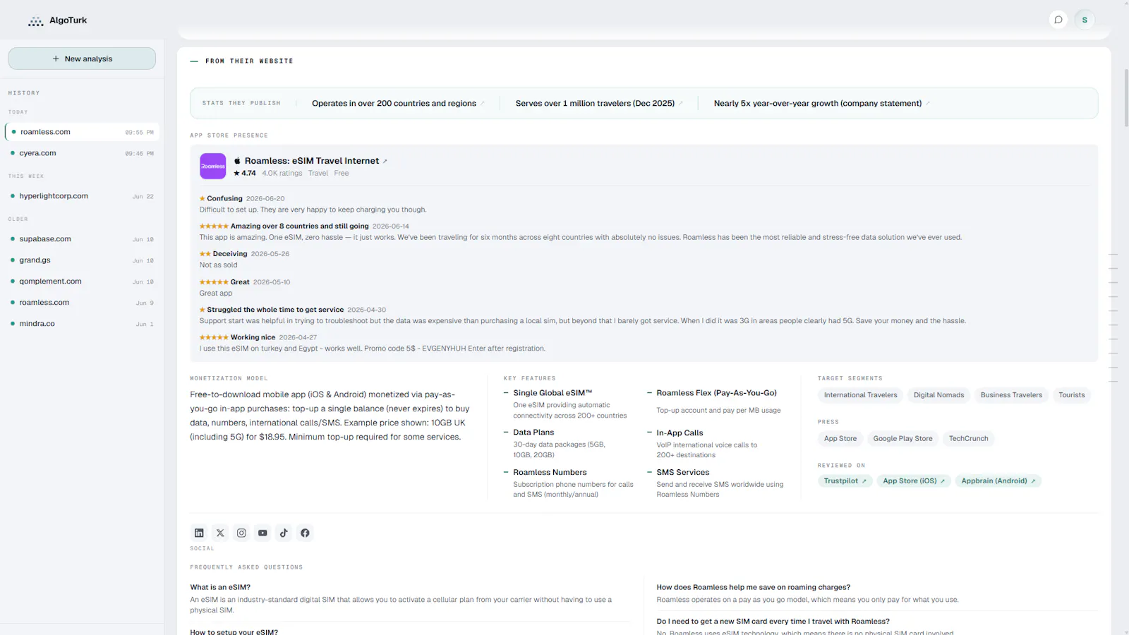 AlgoTurk - Research Agent for Startups screenshot 6