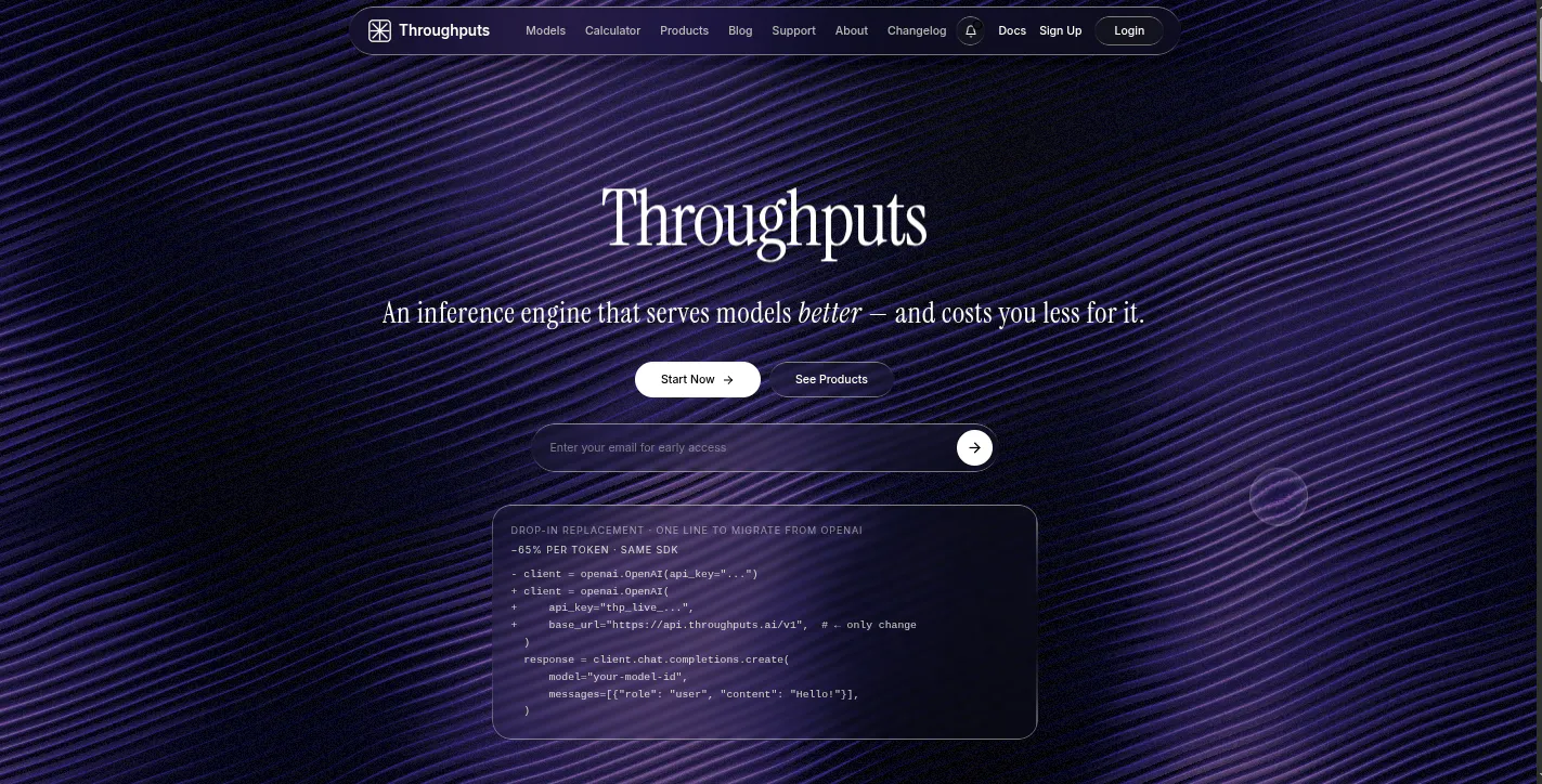 Throughputs gallery image