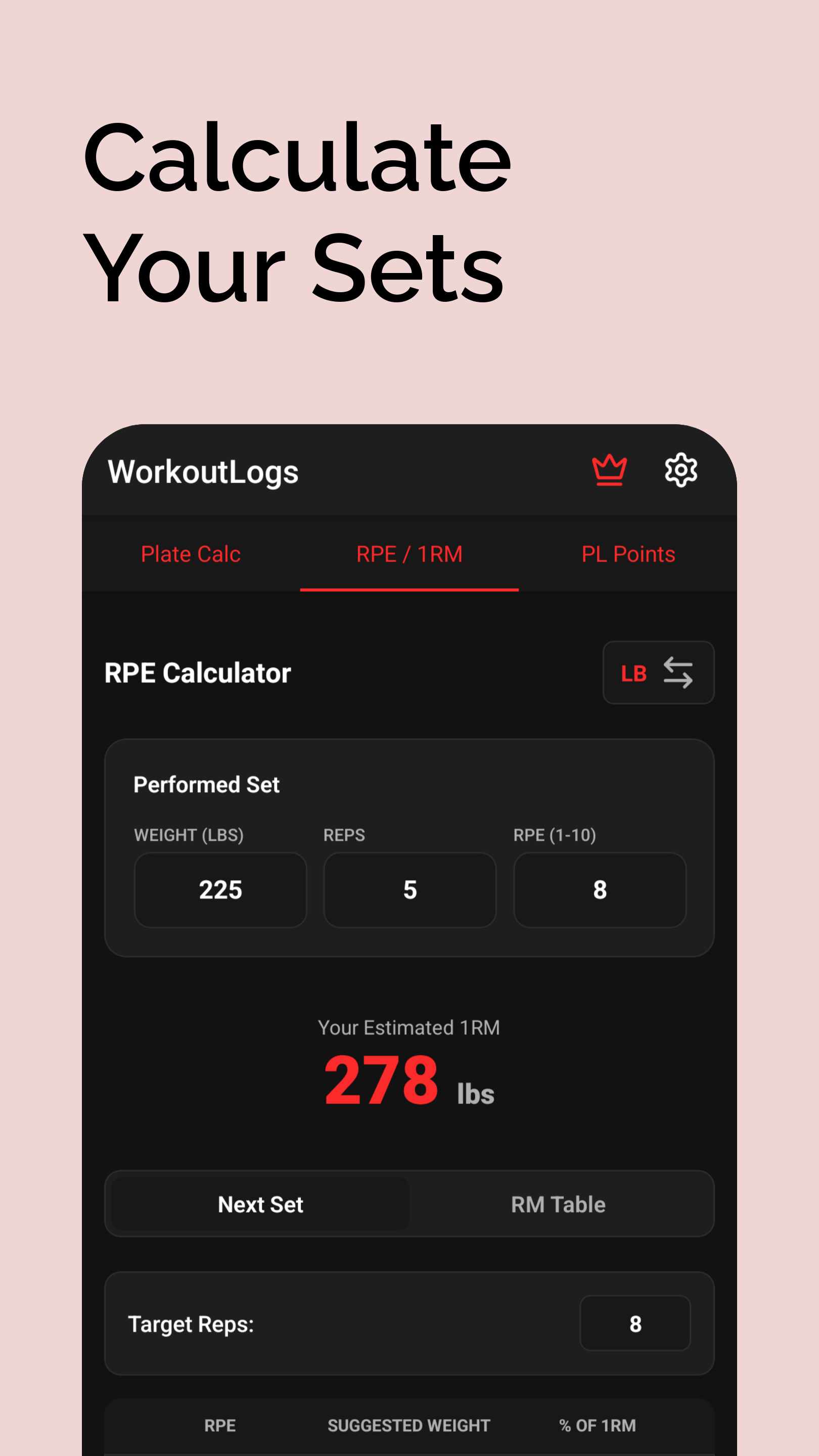 WorkoutLogs v2 - Screenshot 5 showing product features and functionality