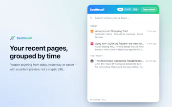 SpotRecall - AI Search for Your Browsing gallery image