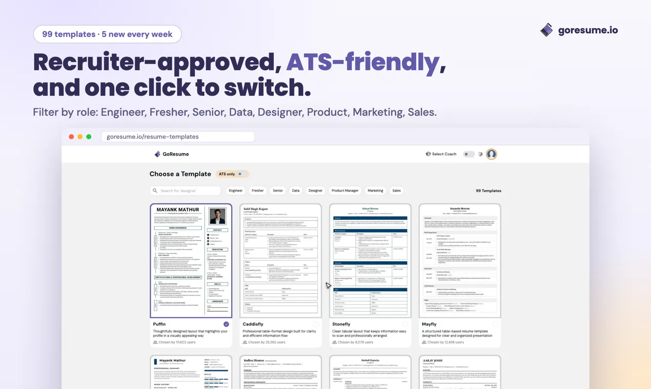 GoResume gallery image