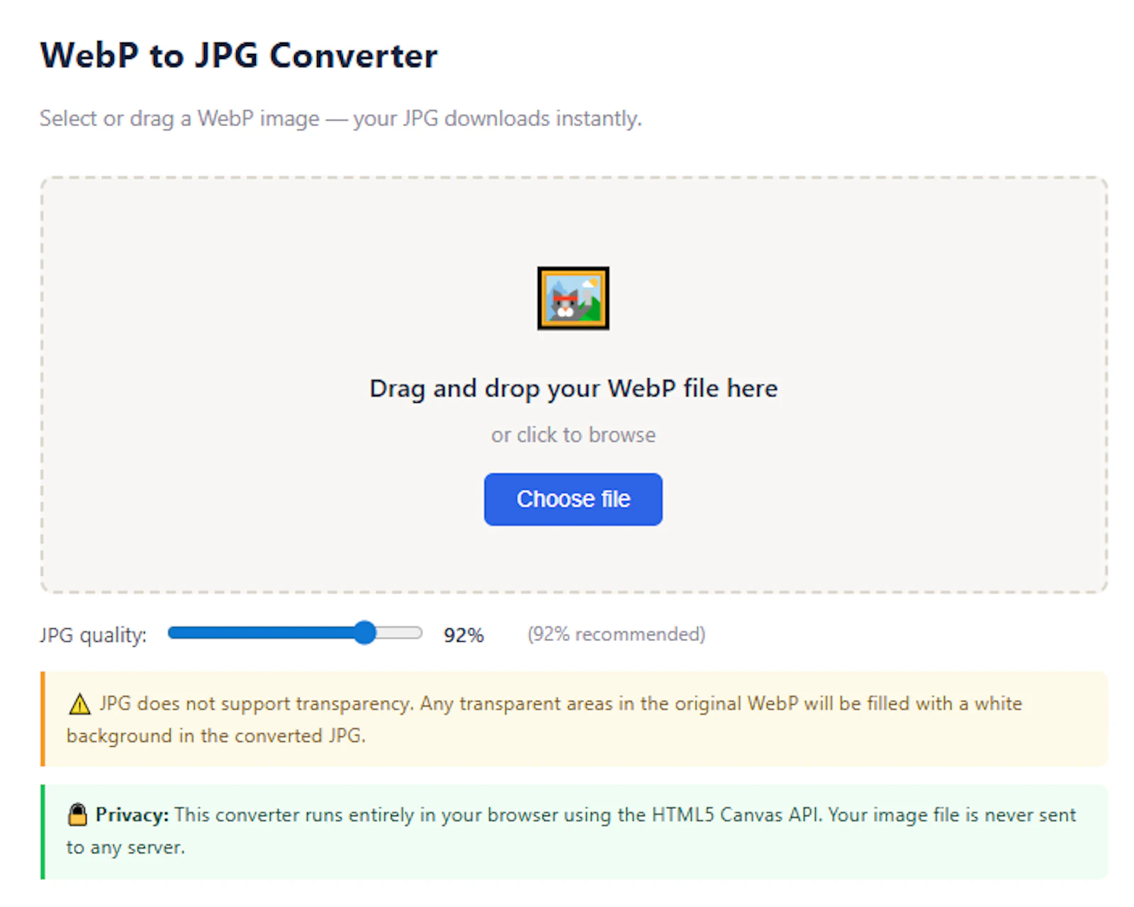 WebP to JPG Converter screenshot 3