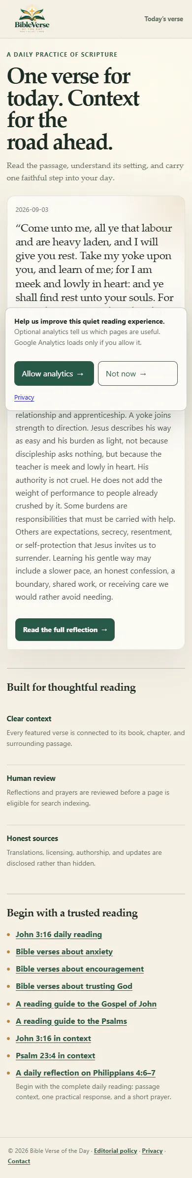 Bible Verse of the Day gallery image