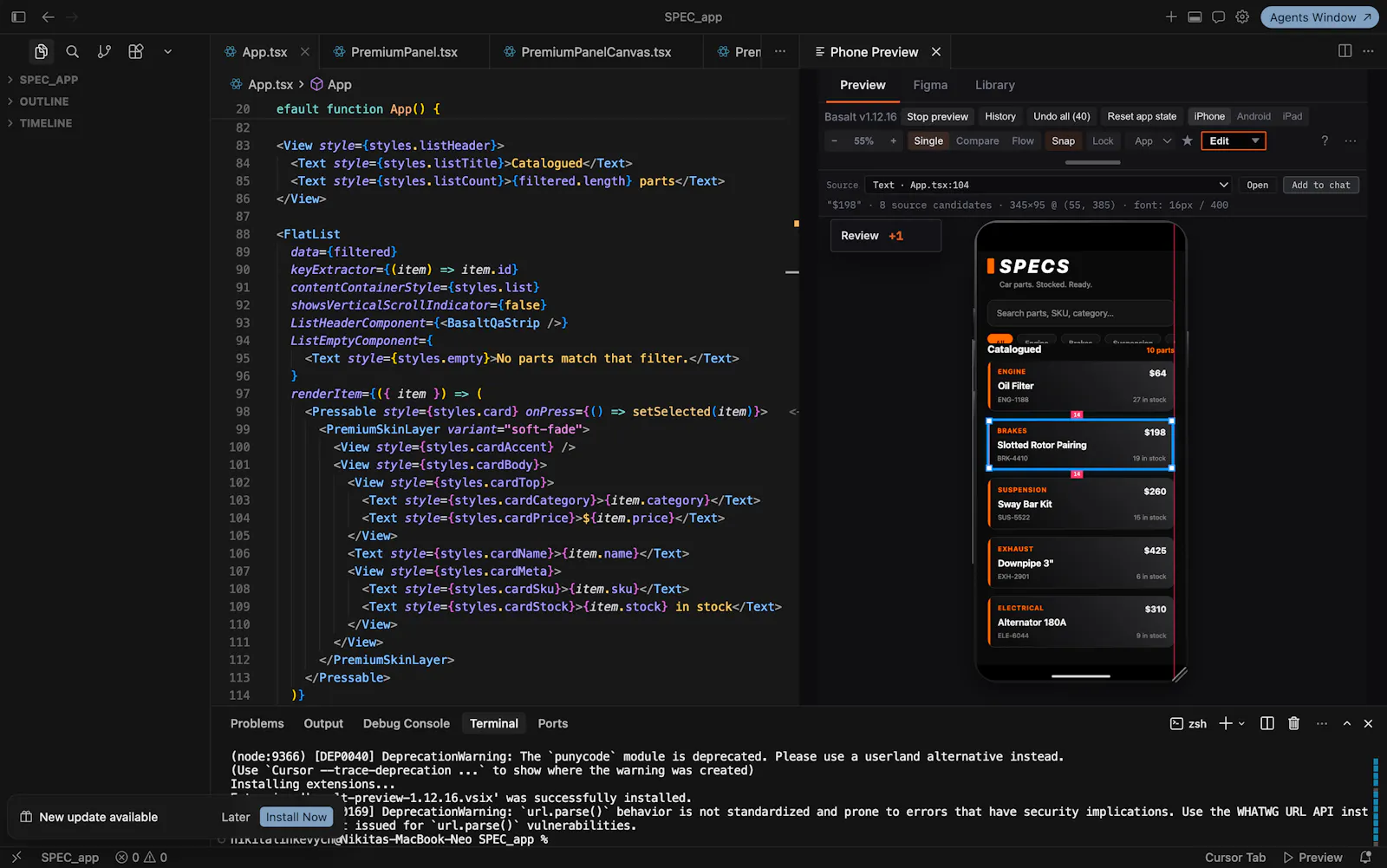 Basalt screenshot 2