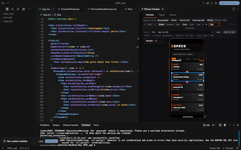 Basalt screenshot 2