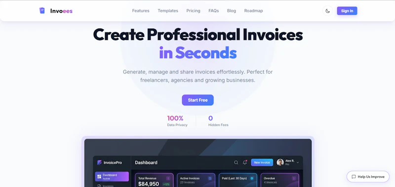 Invoees screenshot 2