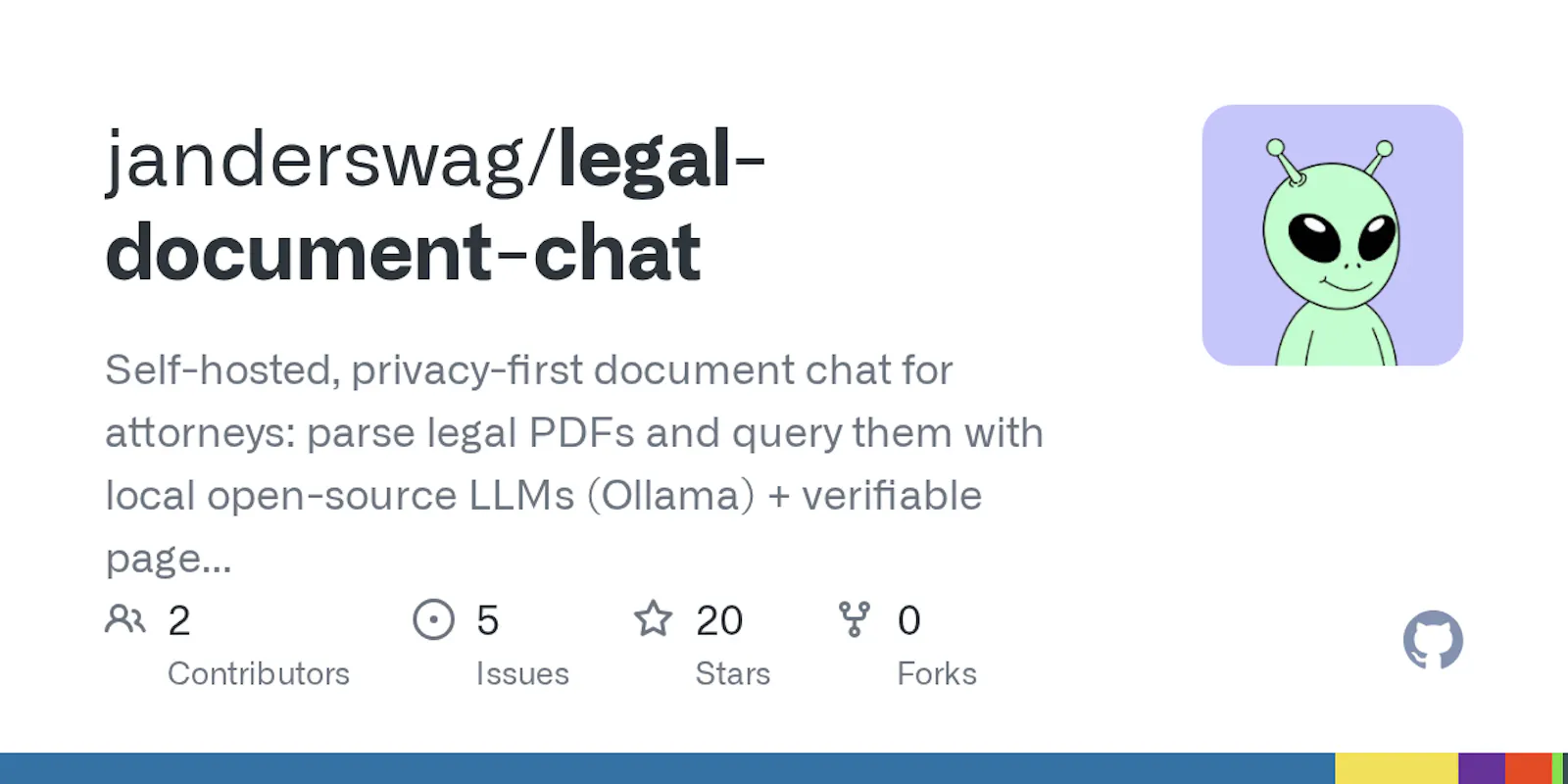 Legal Document Chat for Attorneys, open screenshot 2