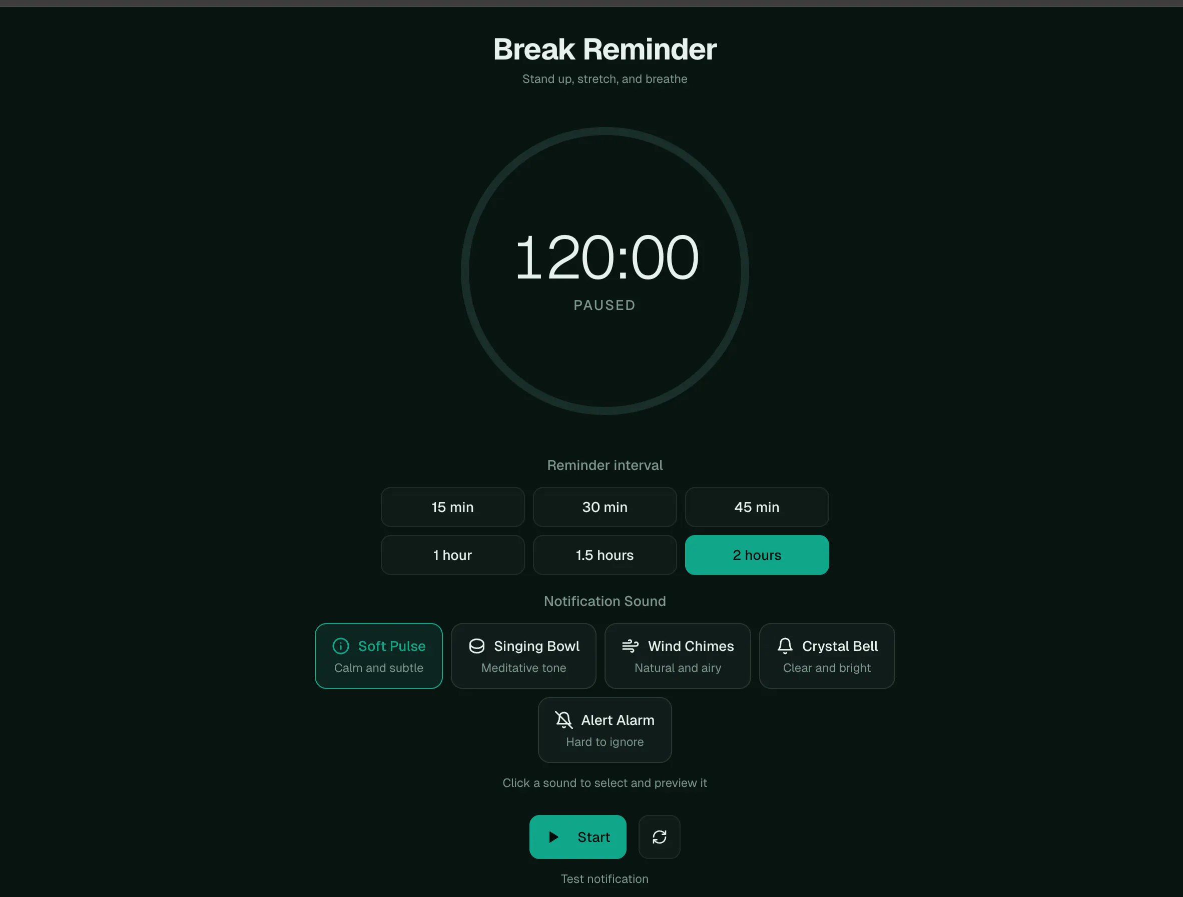 Banner del producto Break Reminder