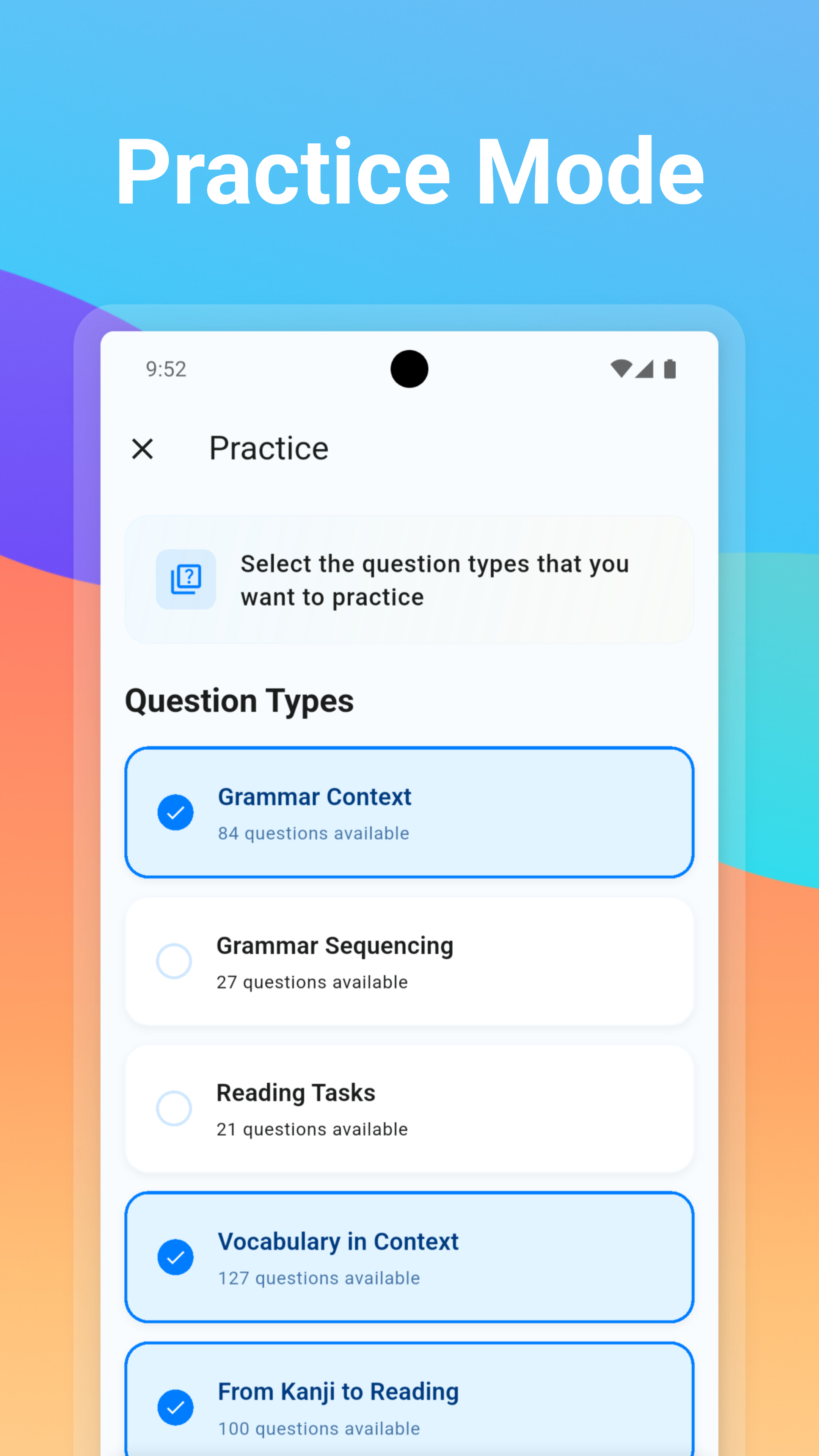 Média Je vois jlpt - Une application pour préparer le test JLPT et étudier le japonais 4