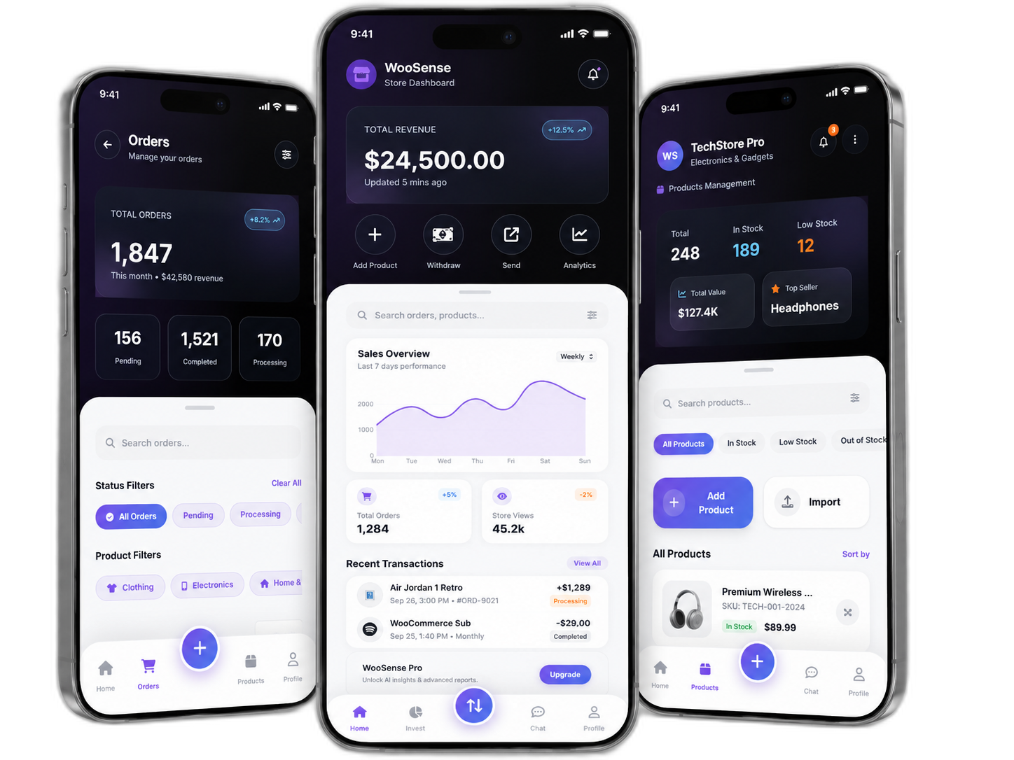 WooSense for WooCommerce Mobile App  gallery image