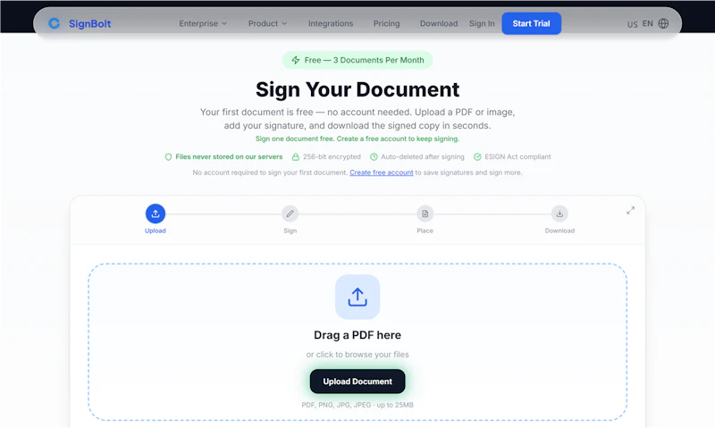 SignBolt screenshot 2