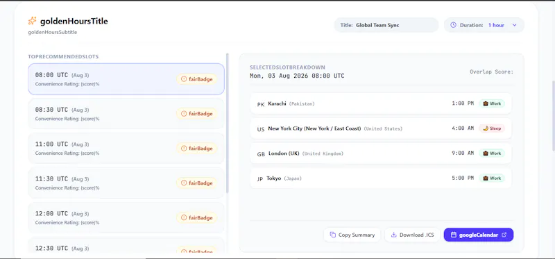 Time Zone Converter screenshot 1