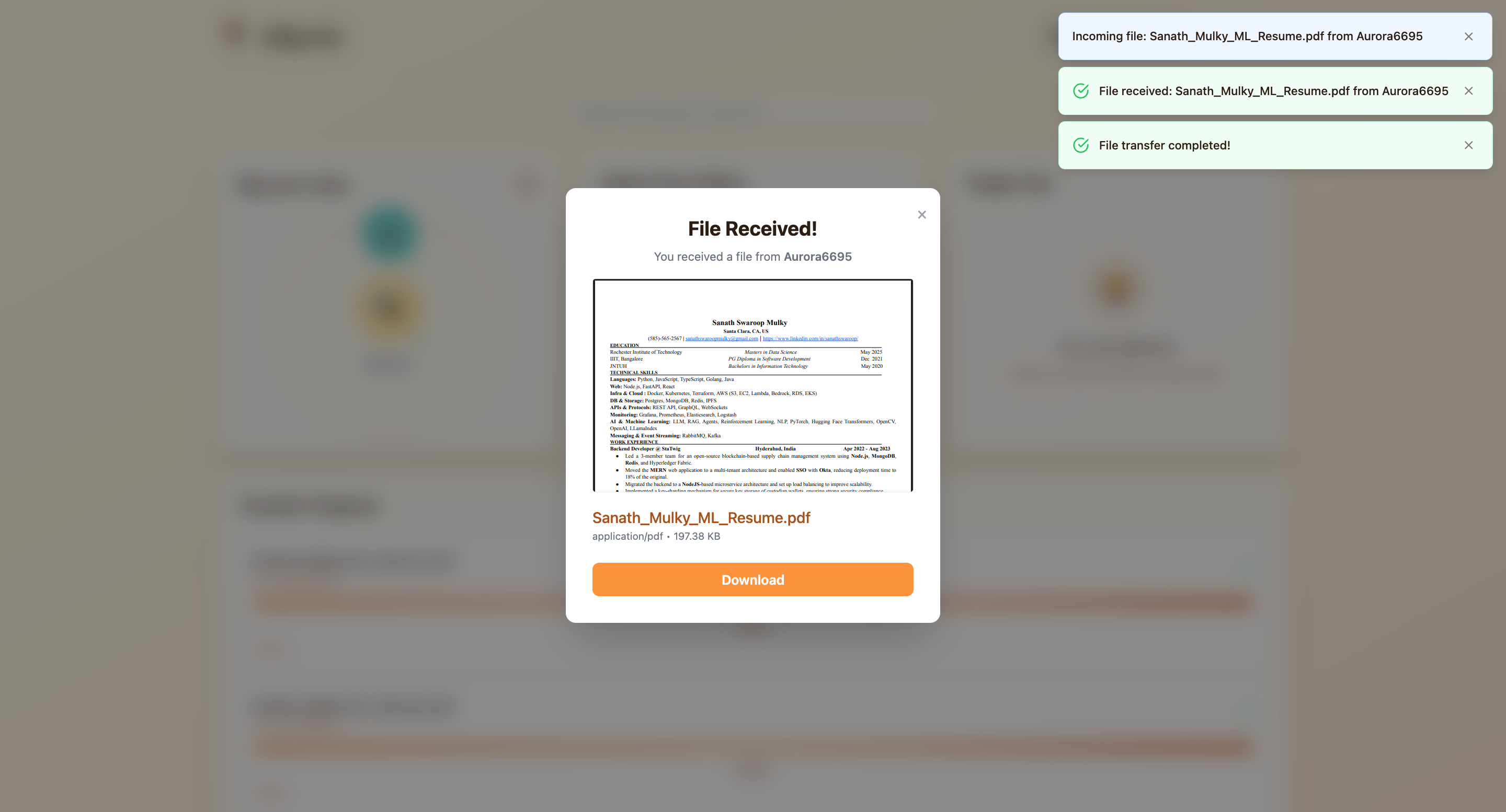 c0py.me — AirDrop, but for the Web gallery image