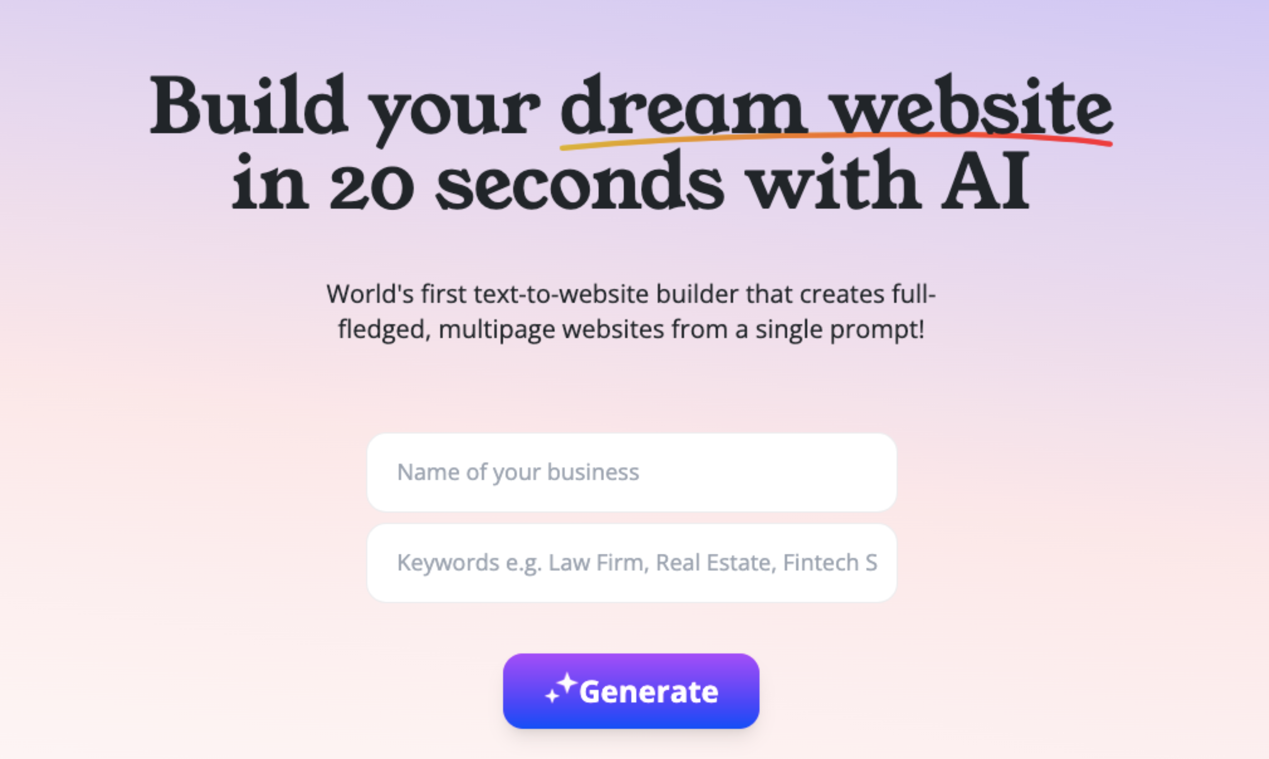 butternut-ai-1-0 - Build a stunning multi-page website in seconds using AI