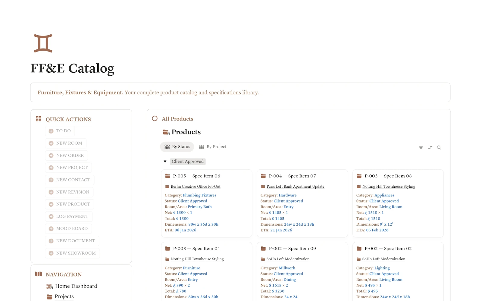 Interior Design Firm OS screenshot 2