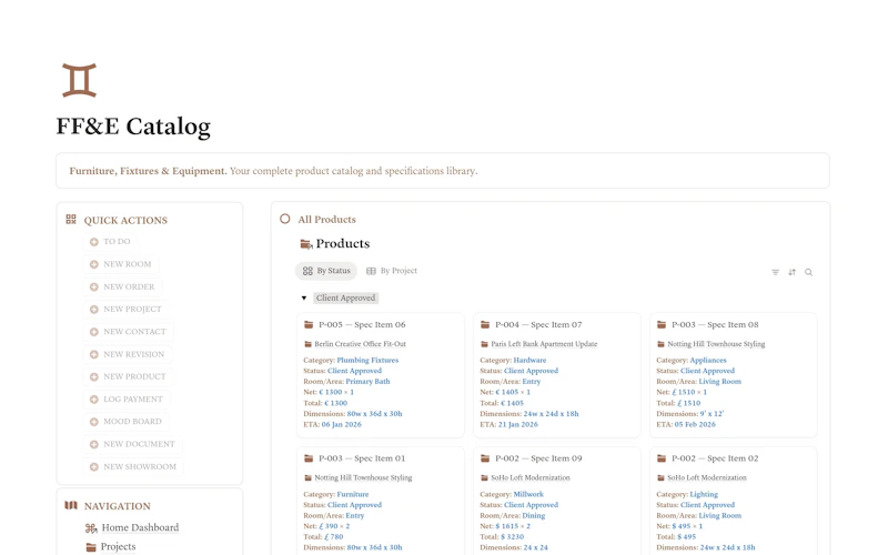 Interior Design Firm OS screenshot 2